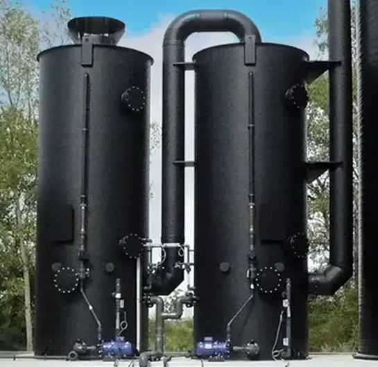 Tuyauteries DENOX et laveur de gaz EELIX